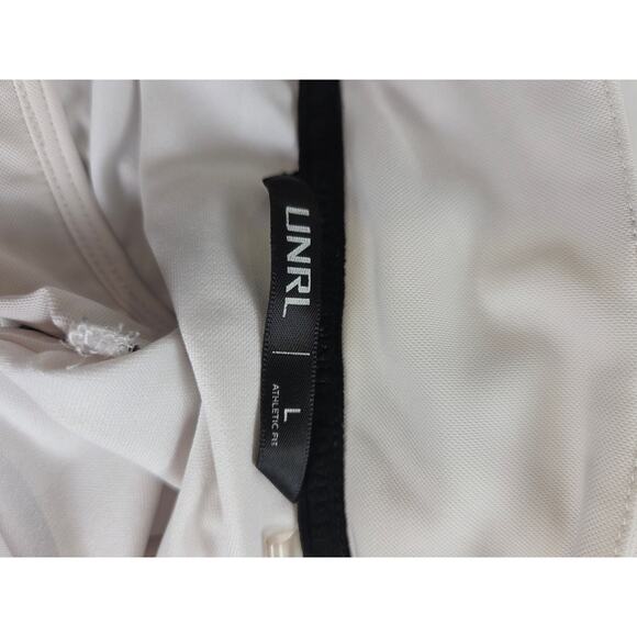 UNRL Interlock Quarter Zip White Golf Athleisure Large - Picture 6 of 7